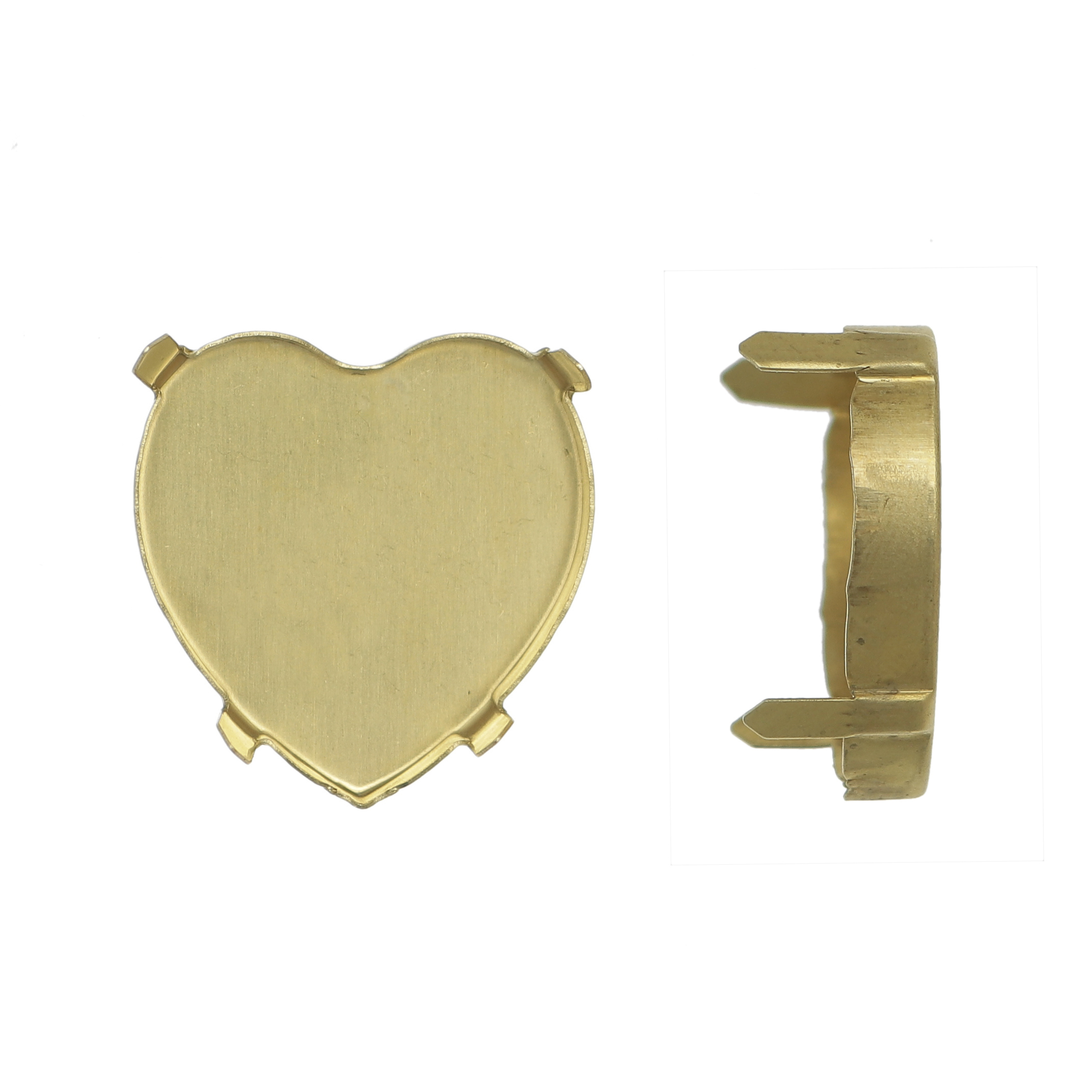 Castone per gemma a Cuore 14x15,5 mm.
