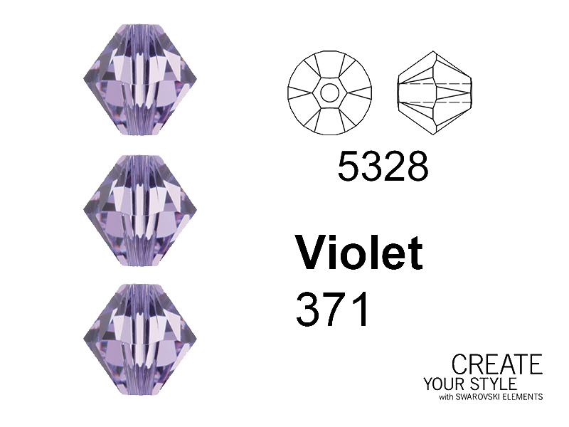 Swarovski Bicono VIOLET - 5328
