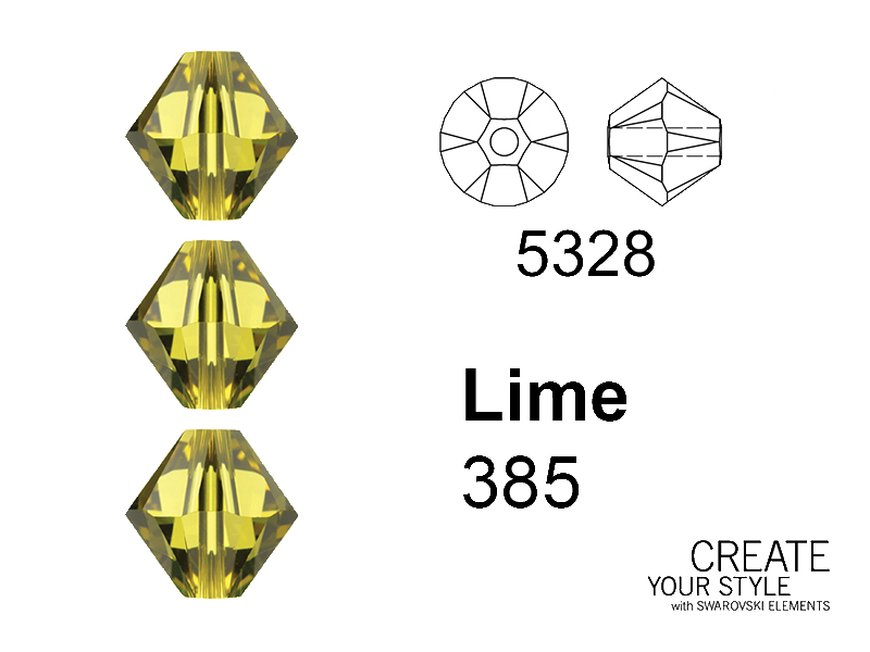 Swarovski Bicono LIME - 5328