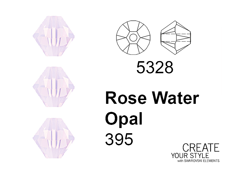 Swarovski Bicono ROSE WATER OPAL - 5328