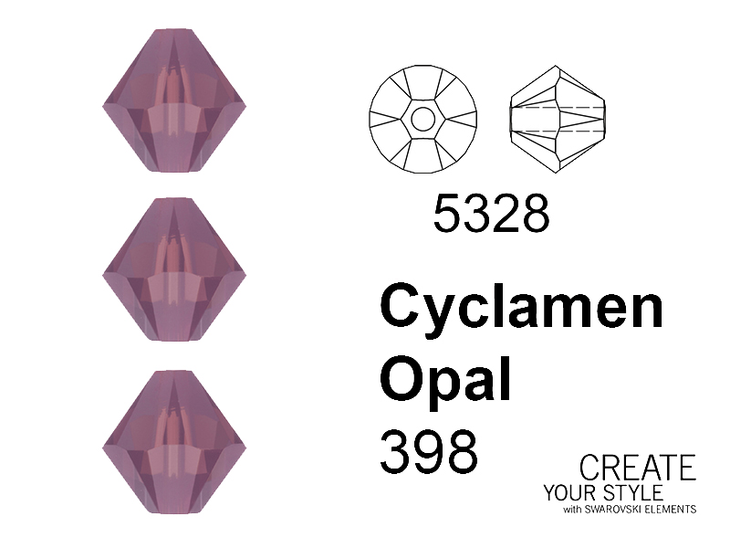Swarovski Bicono CYCLAMEN OPAL - 5328