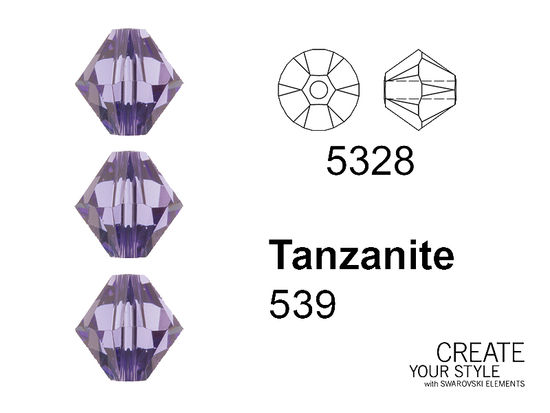 Swarovski Bicono TANZANITE - 5328