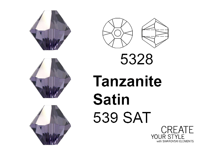 Swarovski Bicono TANZANITE SATIN - 5328
