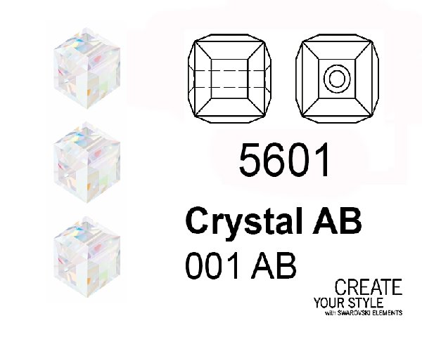 Swarovski Cubo CRYSTAL AB - 5601