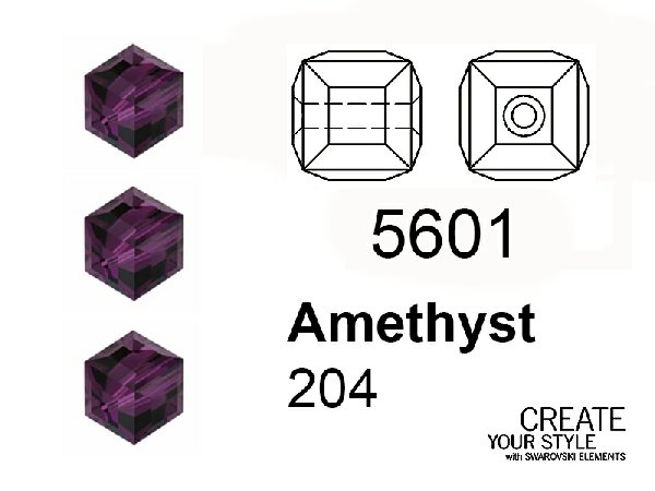Swarovski Cubo AMETHYST - 5601