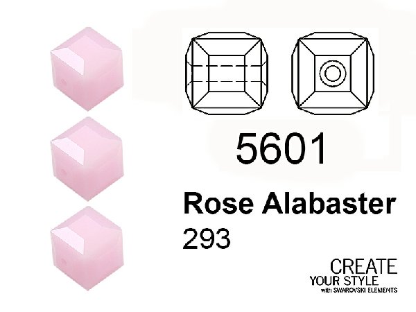 Swarovski Cubo ROSE ALABASTER - 5601