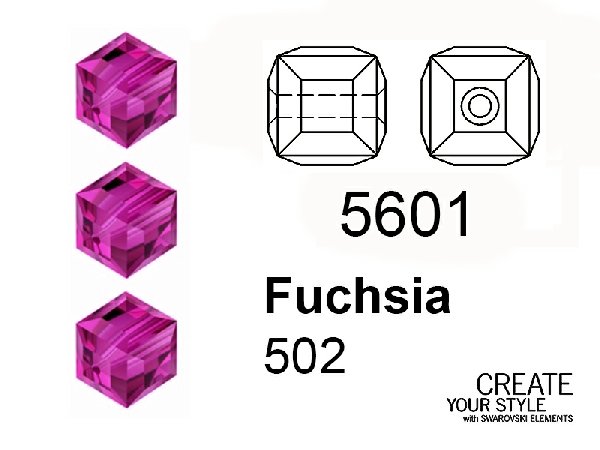 Swarovski Cubo FUCHSIA - 5601