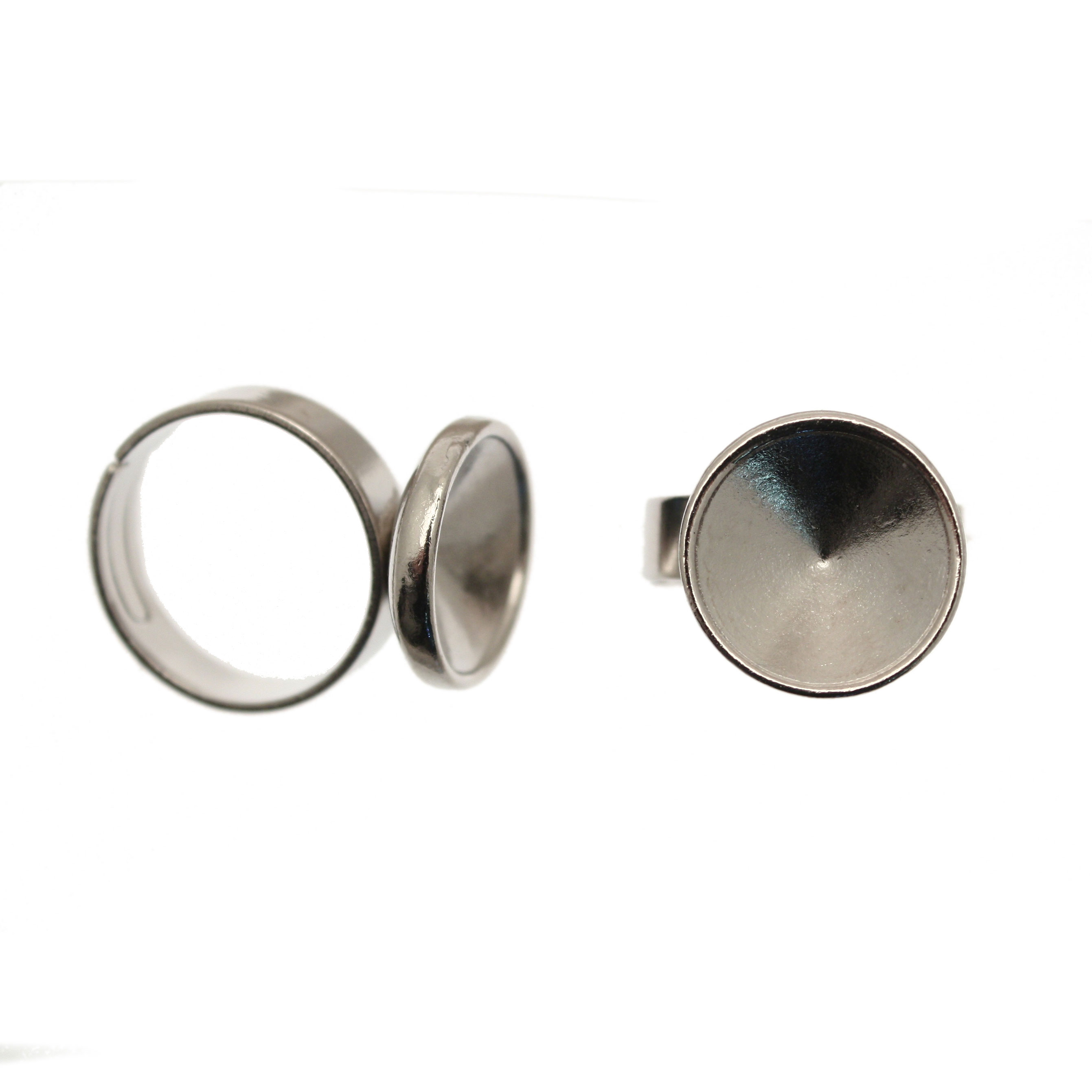 Base per anello con fascia larga 
