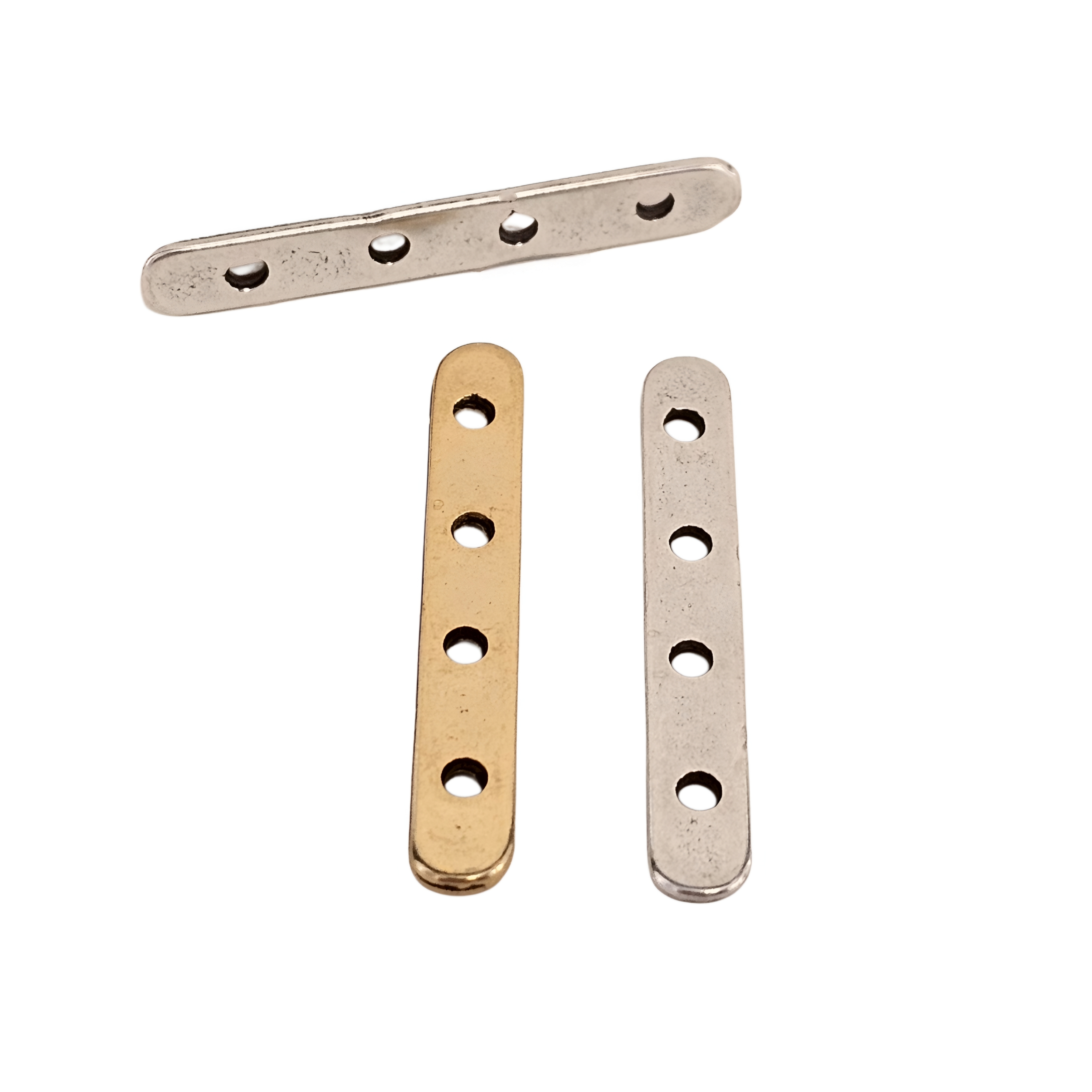 Distanziatore piatto per 4 fili 42x6 mm.
