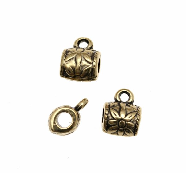 Distanziatore a boccale a forma di tubo con fiore, 8x10 mm.