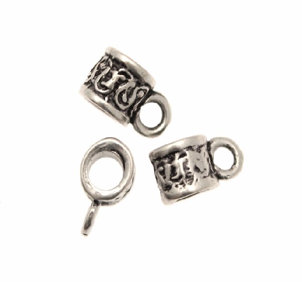 Distanziatore a boccale a forma di tubo lavorato, 7x13 mm.