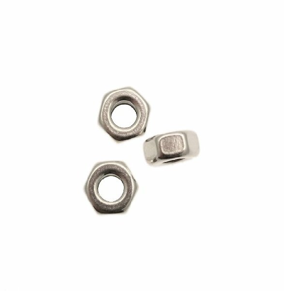 Distanziatore a rondella, a forma di bullone esagonale liscio, 10x5 mm.