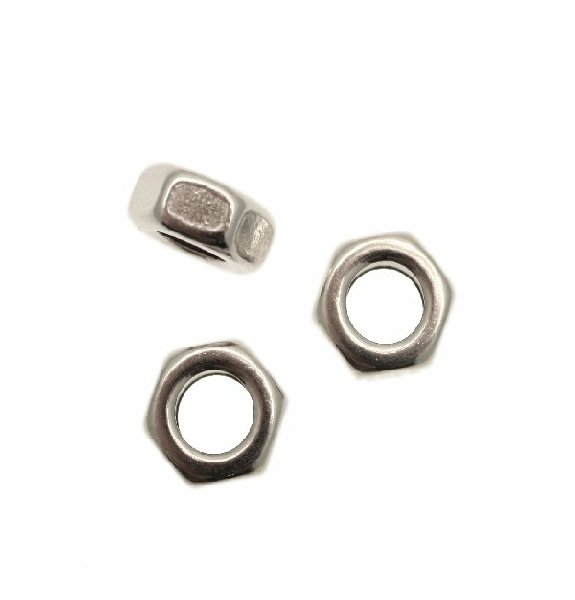 Distanziatore a rondella, a forma di bullone esagonale liscio, 13x6,2 mm.