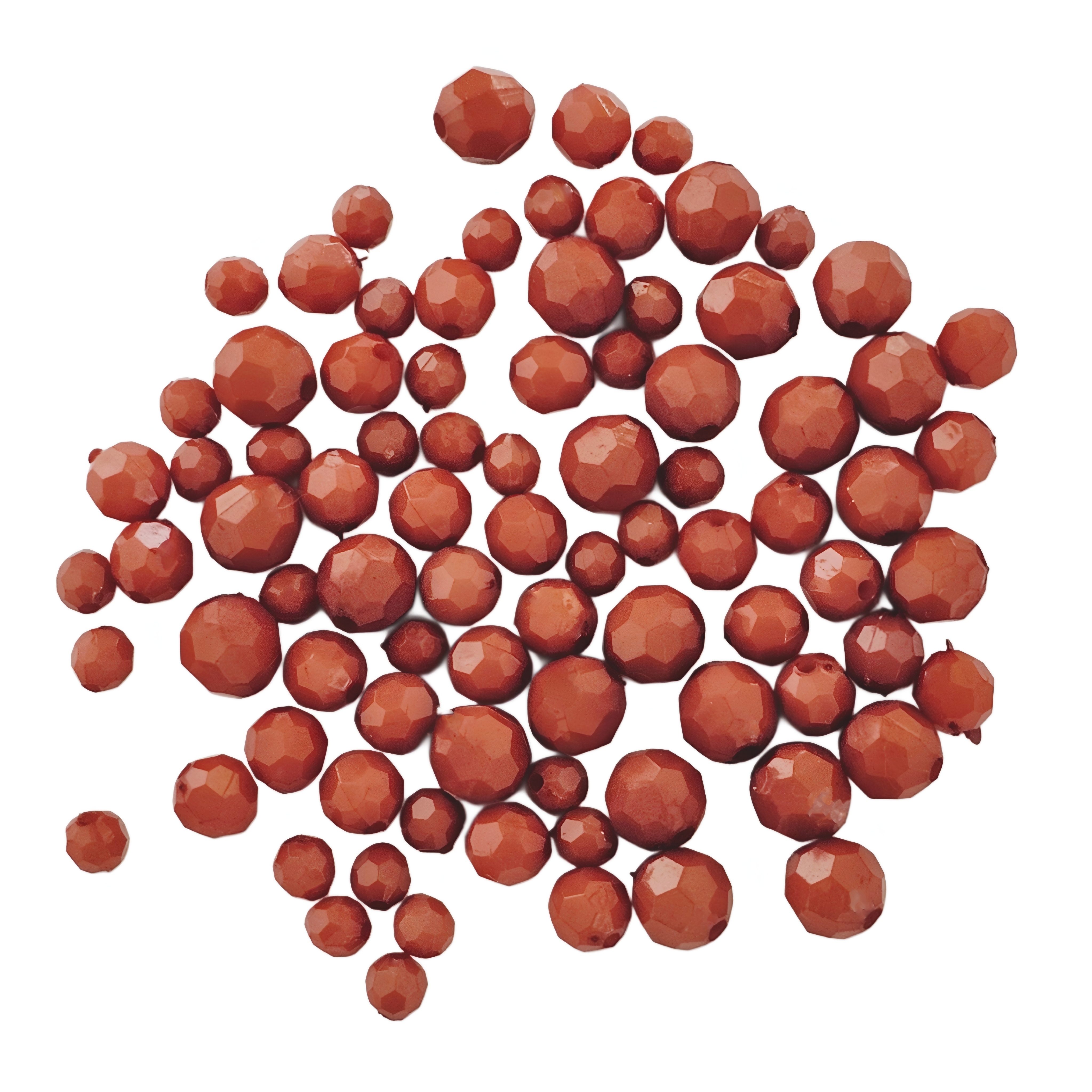 Mix Perline in Resina colore INDIAN RED