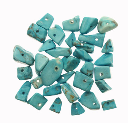 Chips in pietra dura, Turchese sfumato