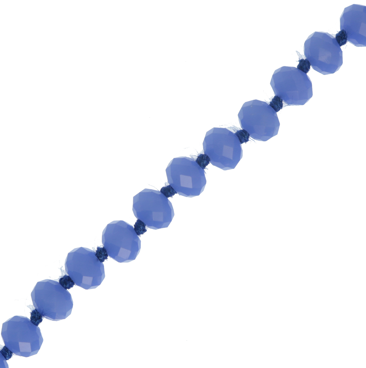Filo di Rondelle, in Cristallo, 8x6 mm., colore ZAFFIRO OPALE