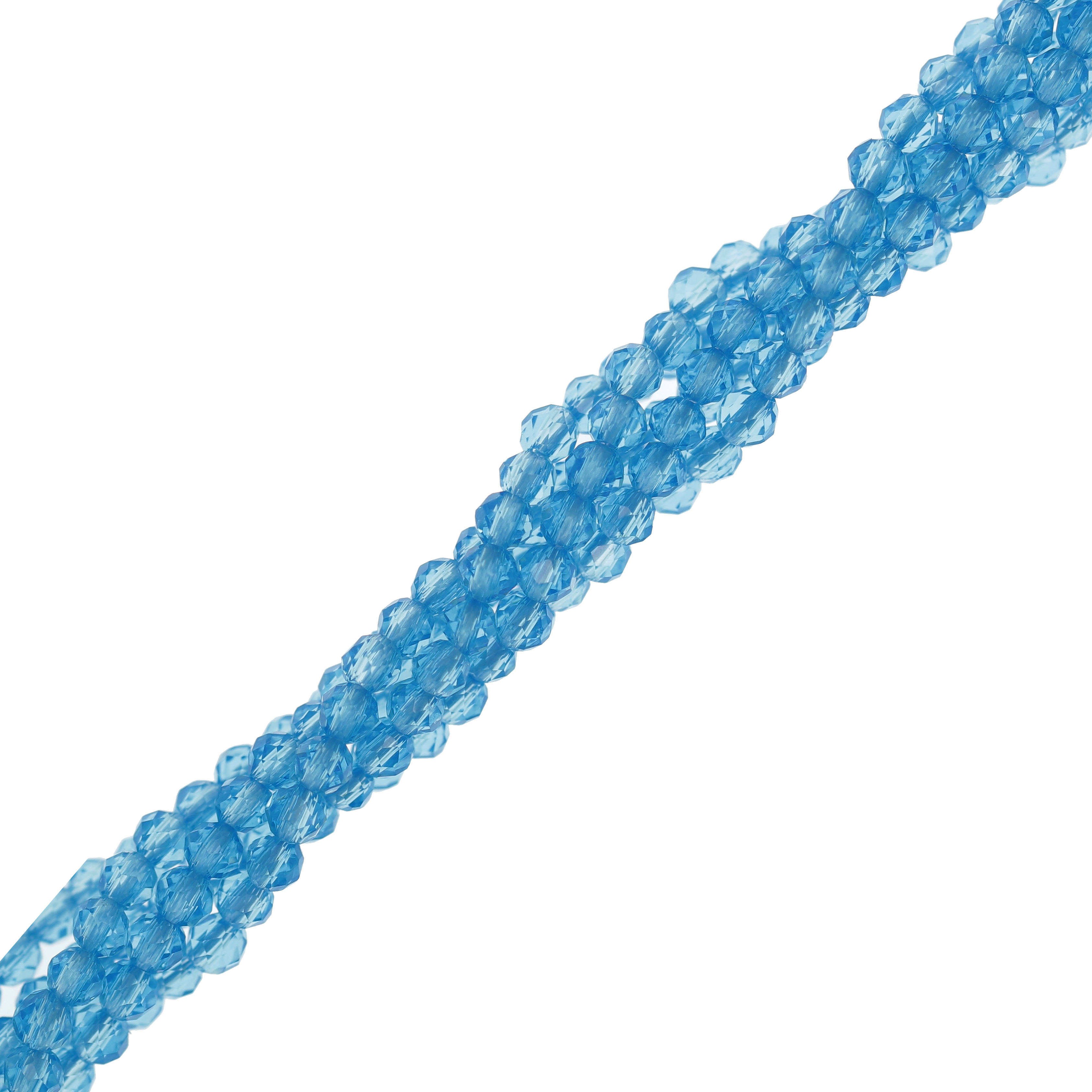 Filo di Cipollotti in Cristallo, 2x1,7  mm., colore ACQUA