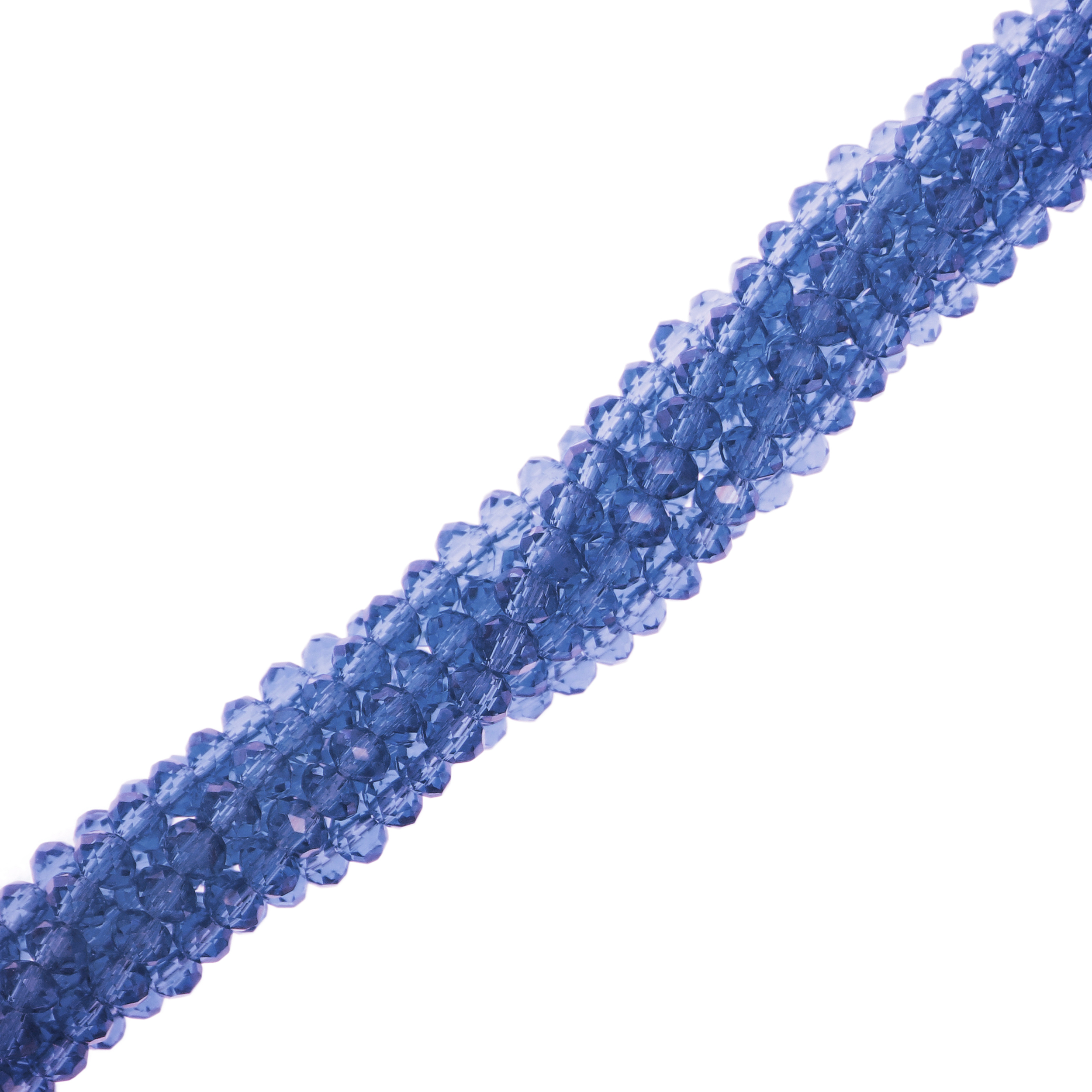 Filo di Cipollotti in Cristallo, 4x3 mm., colore ZAFFIRO CHIARO TRASPARENTE