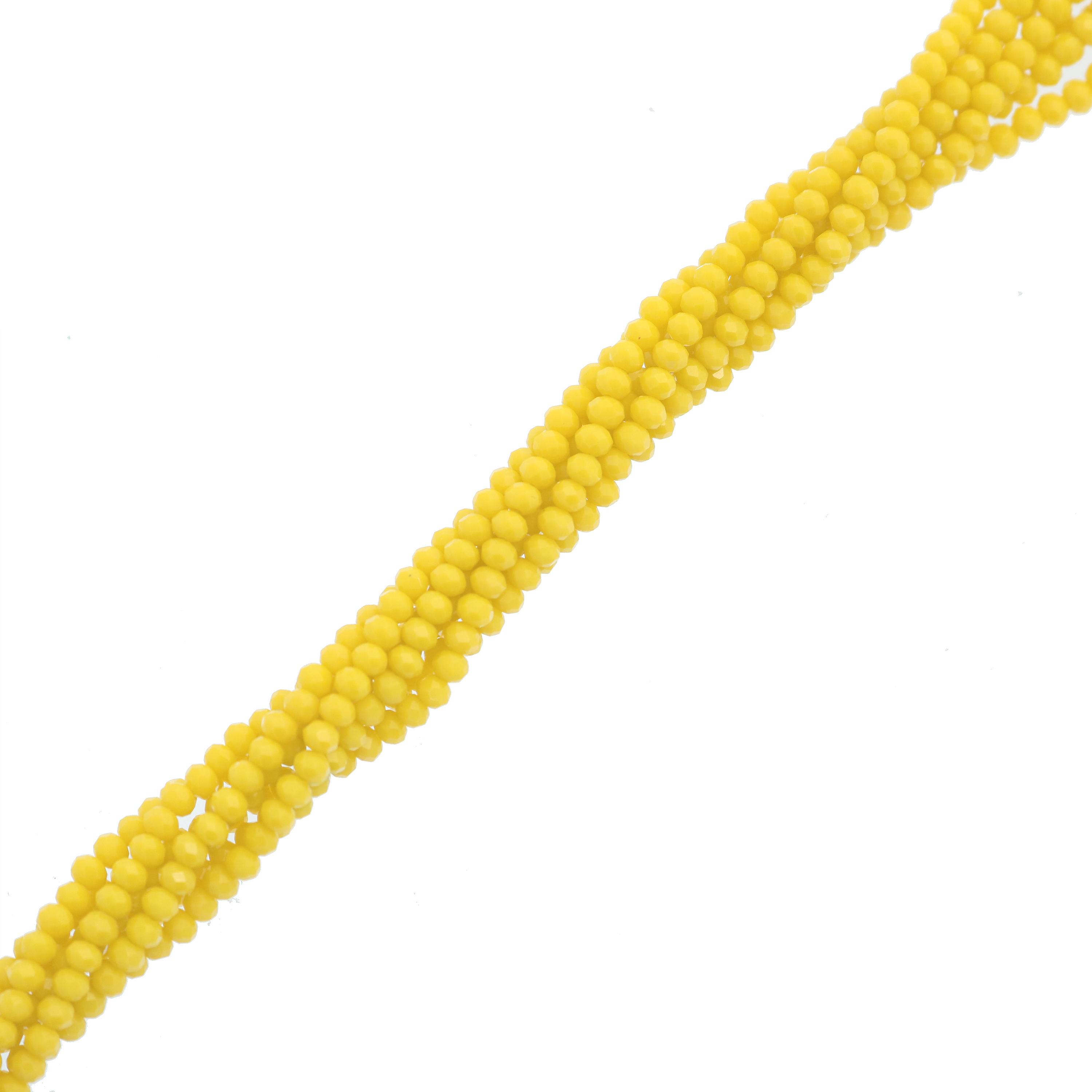 Filo di Cipollotti in Cristallo, 4x3 mm., colore GIALLO OPALE