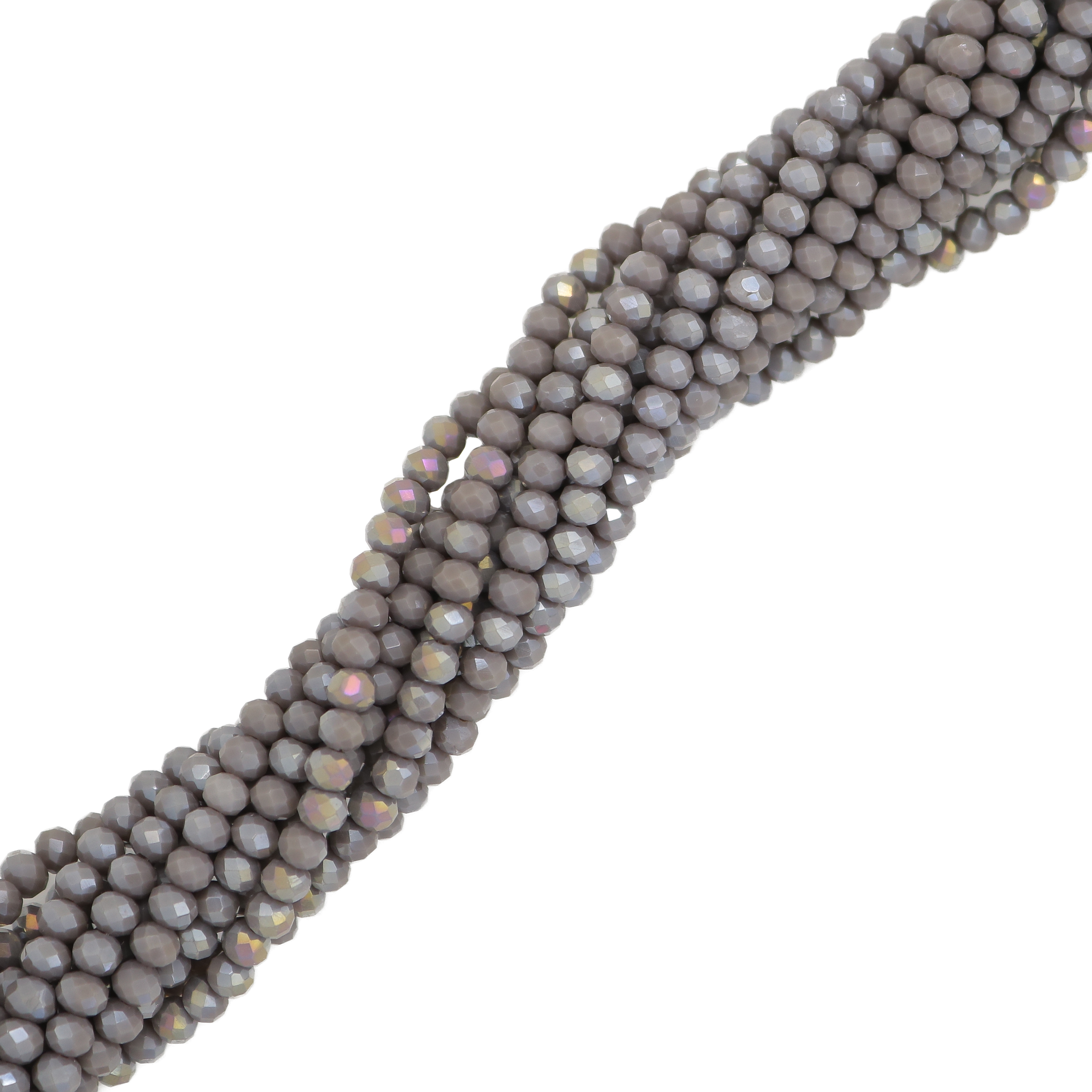 Filo di Cipollotti in Cristallo, 4x3 mm., colore GRIGIO VIOLA LISTRATO