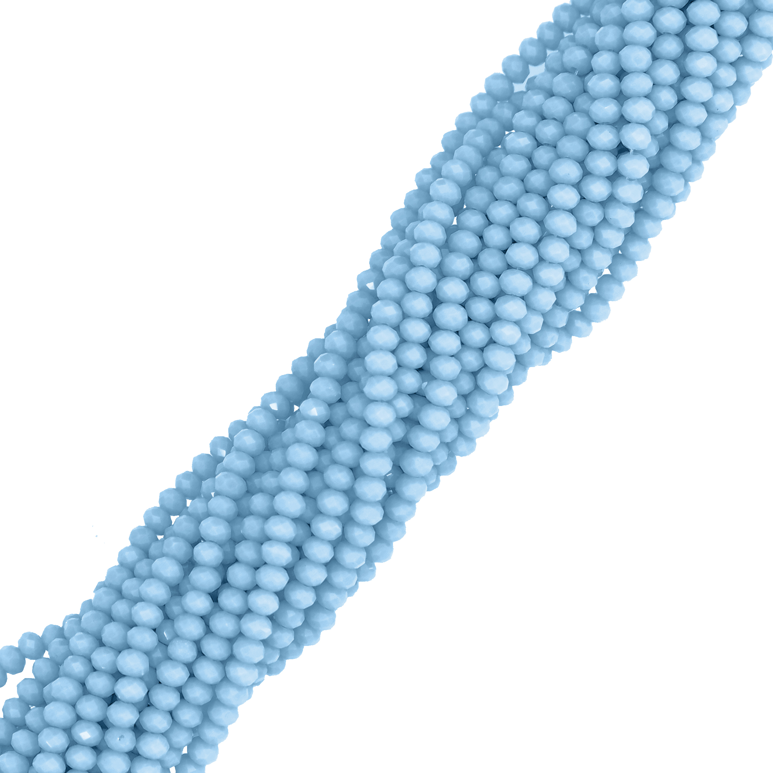 Filo di Cipollotti in Cristallo, 4x3 mm., colore AZZURRO PIENO