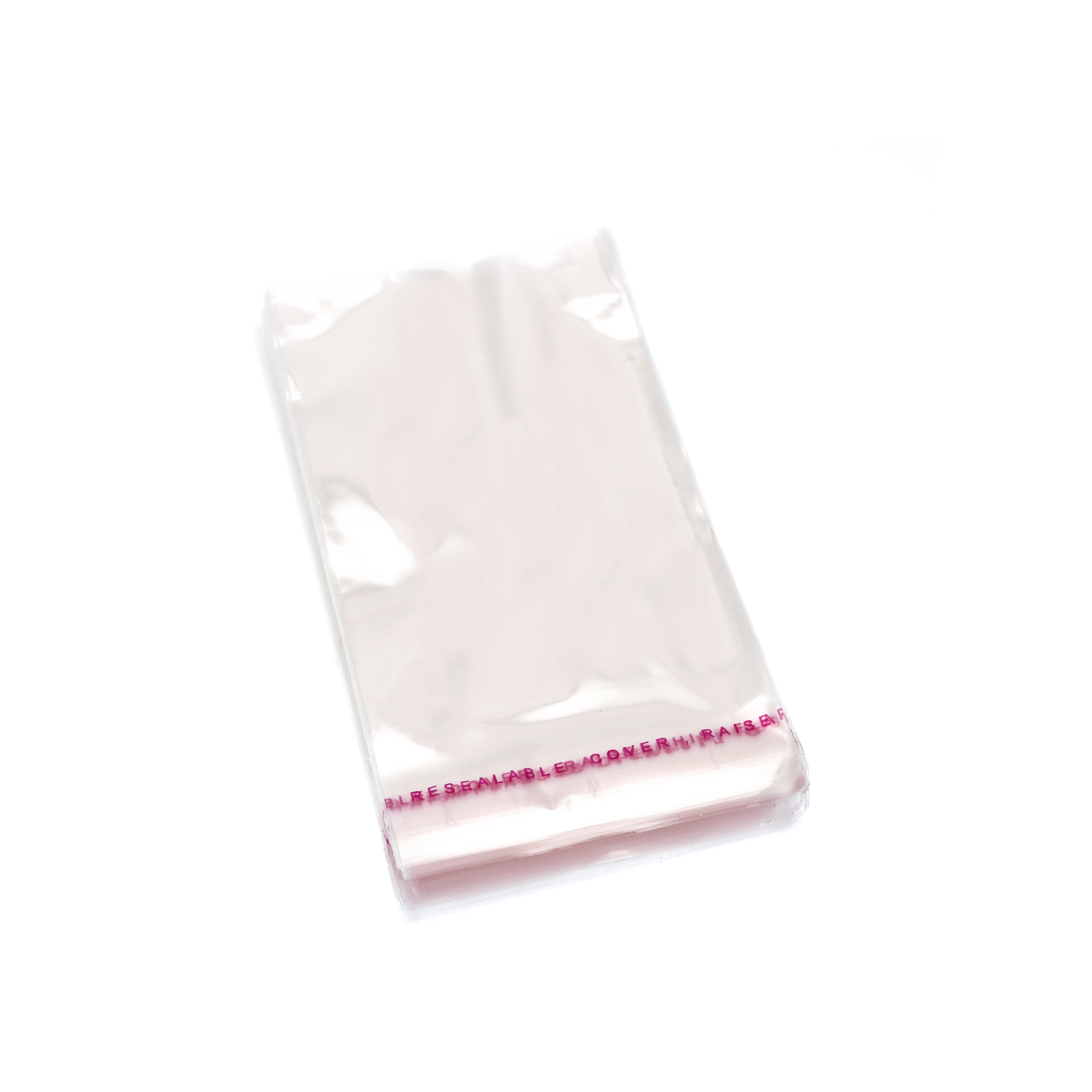 Sacchetti rettangolari, in plastica trasparente, porta bigiotteria, 6x10,5 cm.