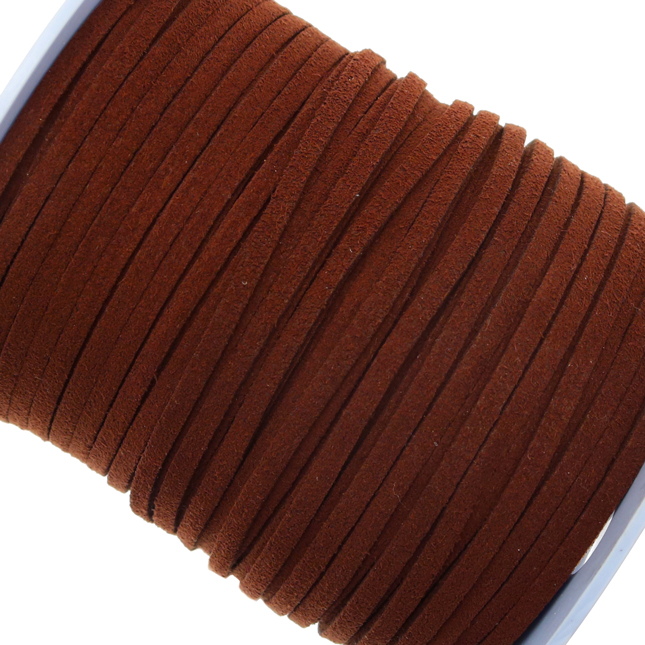 Alcantara, spessore 1,4x3 mm, colore Marrone Mattone Scuro