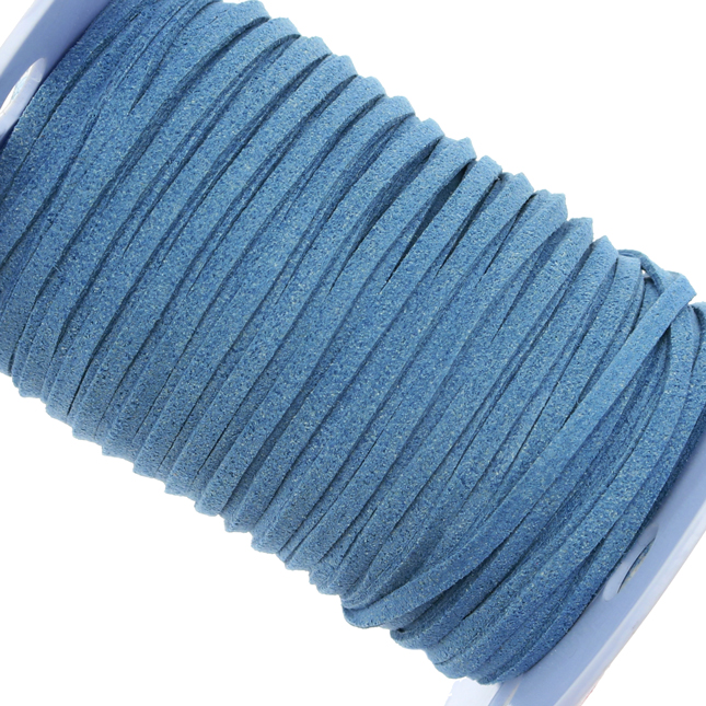 Alcantara, spessore 1,4x3 mm, colore Avio