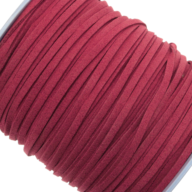 Alcantara, spessore 1,4x3 mm, colore Rosso