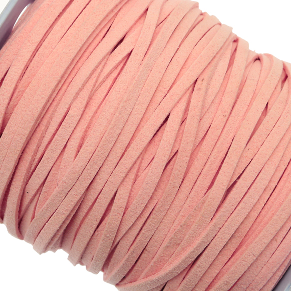 Alcantara, spessore 1,4x3 mm, colore Rosa Chiaro