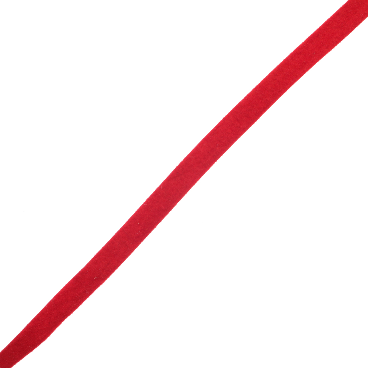 Alcantara, piatta sottile, altezza 5 mm., colore Rosso