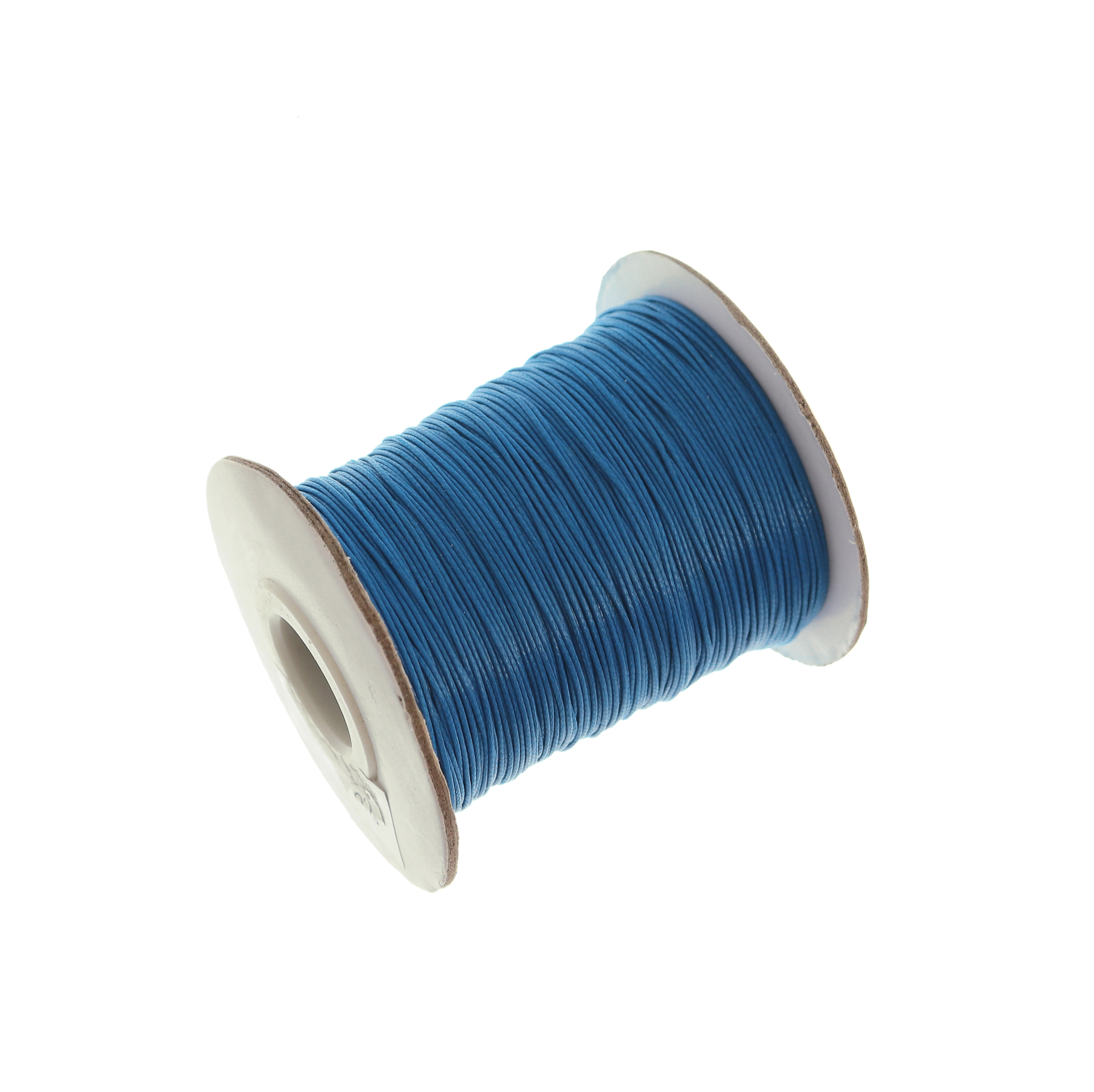 Cordoncino sintetico cerato, spessore 0,5 mm, colore AZZURRO SCURO