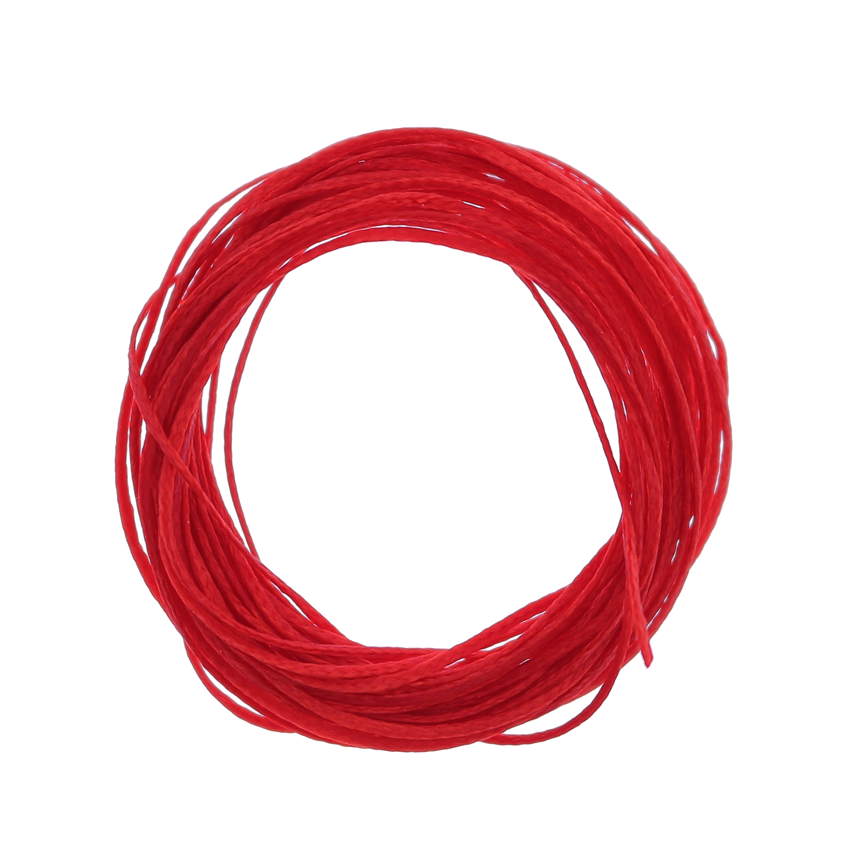 Cordoncino piatto sintetico, spessore 0,7 mm., colore ROSSO