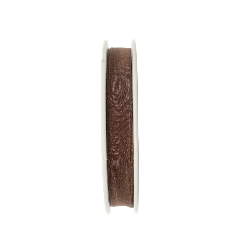 Organza, alta 10 mm., colore Marrone Fumè