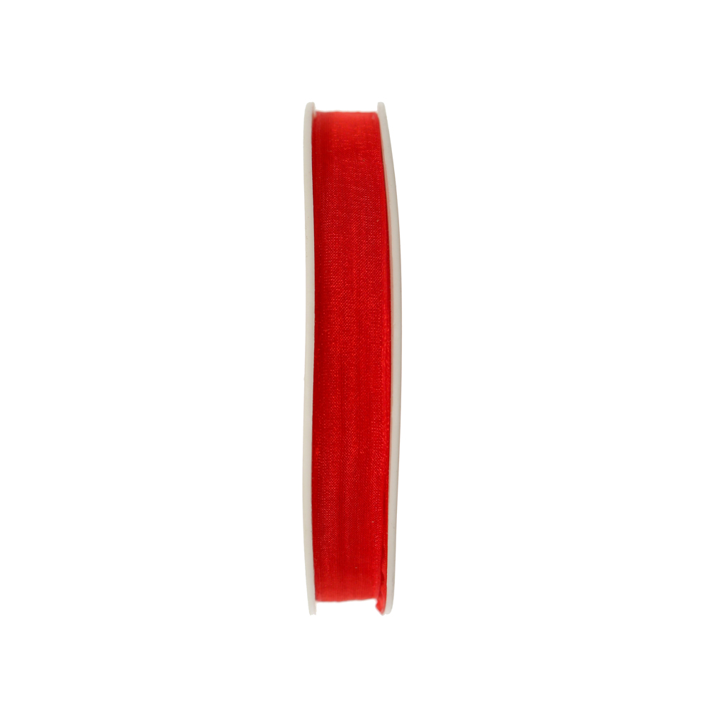 Organza, alta 10 mm., colore Rosso