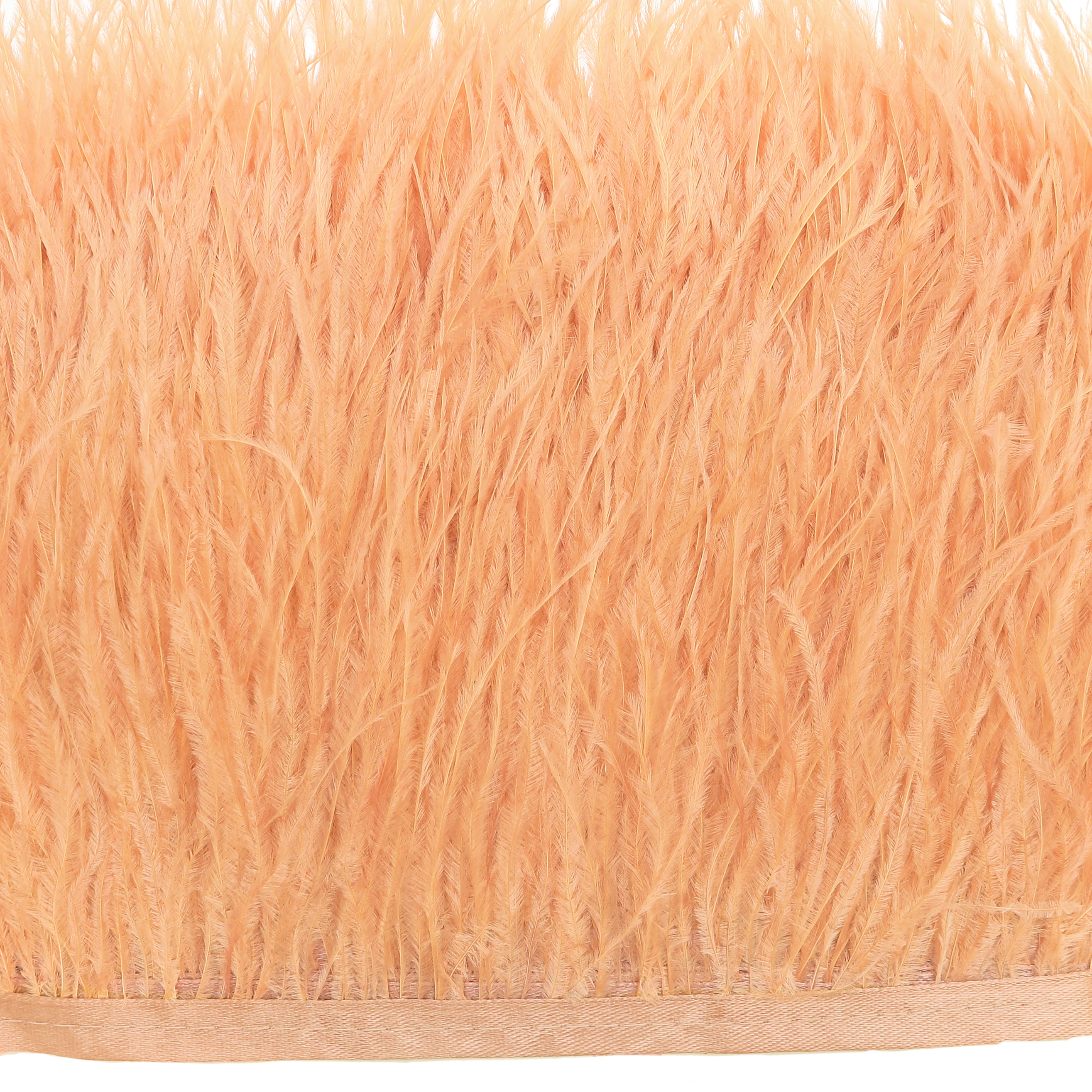 Passamaneria con Piume, altezza 10-12 cm., colore SALMONE