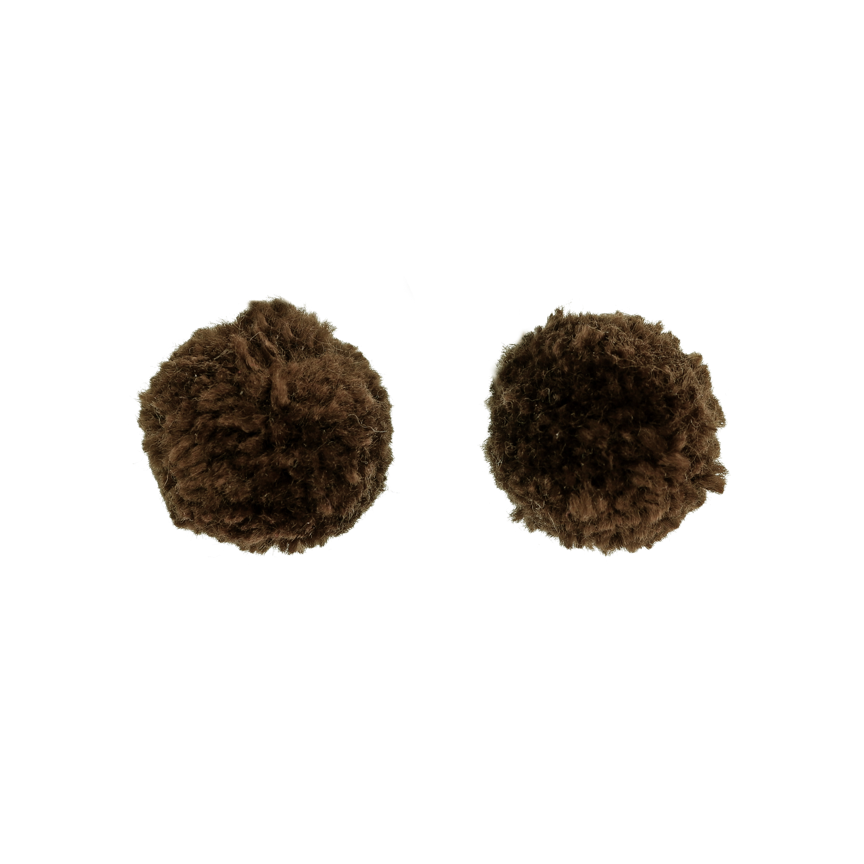 Pon pon in cotone, diametro 30 mm., colore MARRONE