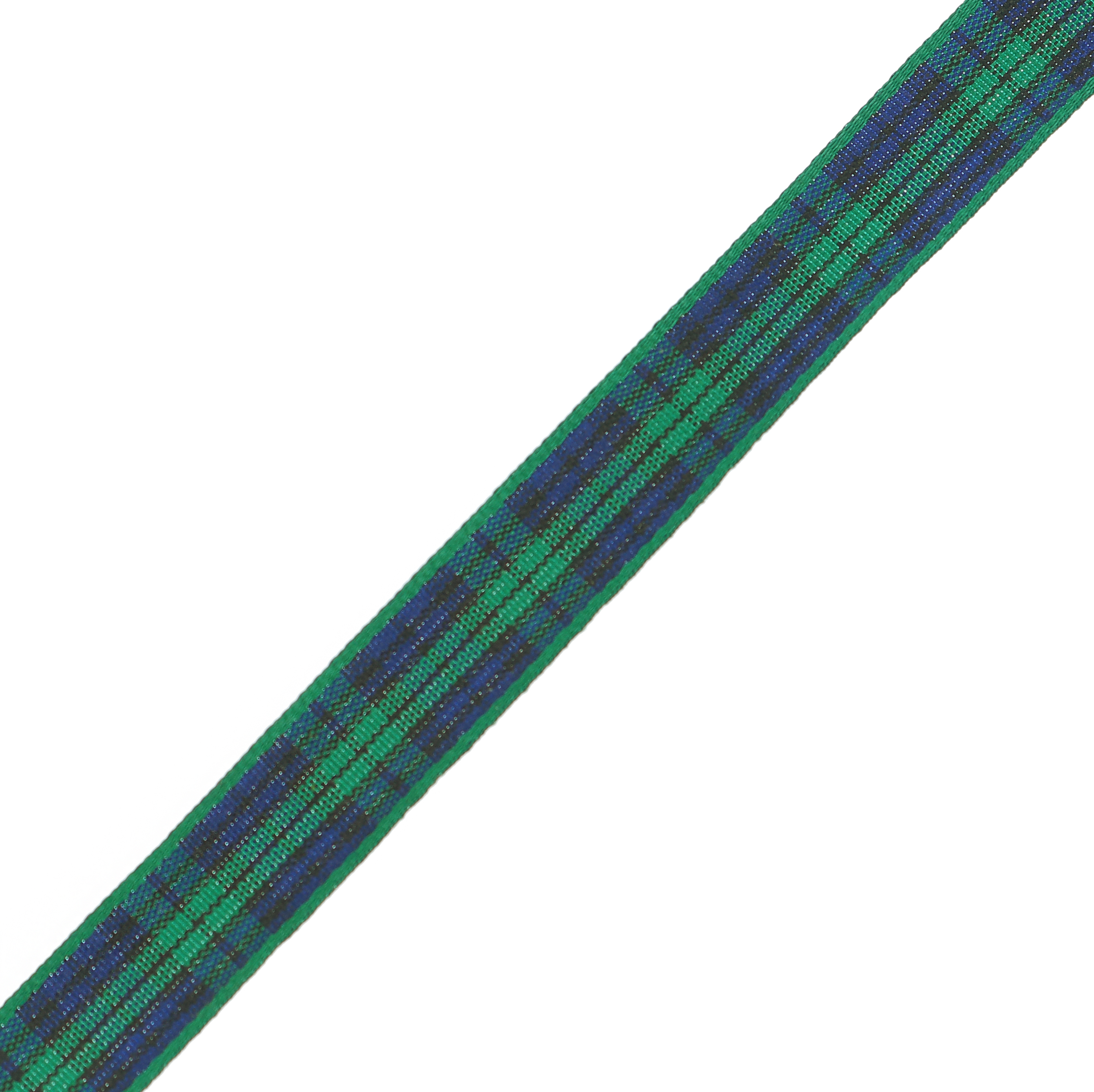 Nastro sintetico scozzese, alto 10 mm., colore BLU SCURO-VERDE