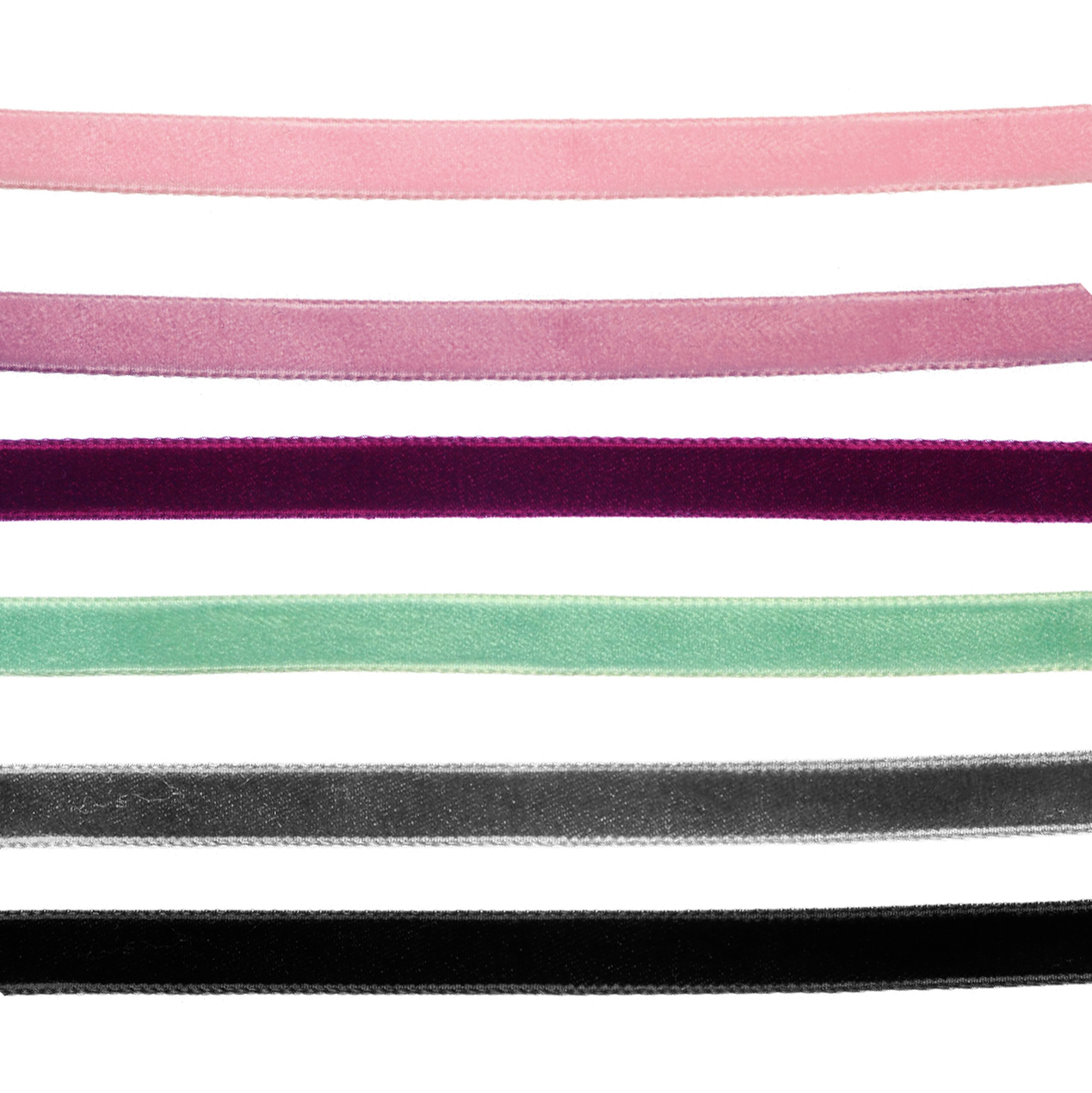 Nastro, in Velluto, alto 9 mm., elasticizzato