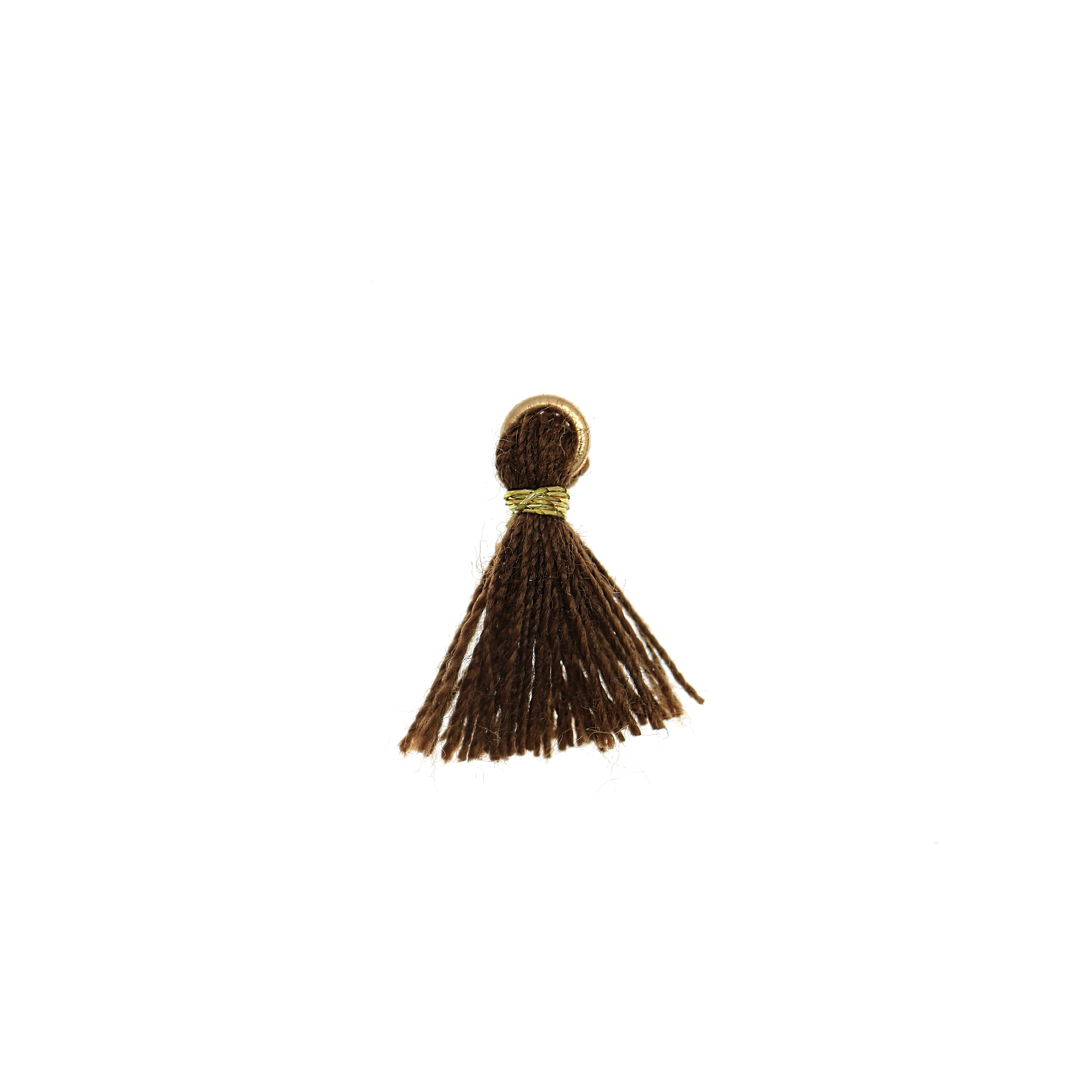 Nappina in Cotone, lunga 13 mm. circa, colore MARRONE