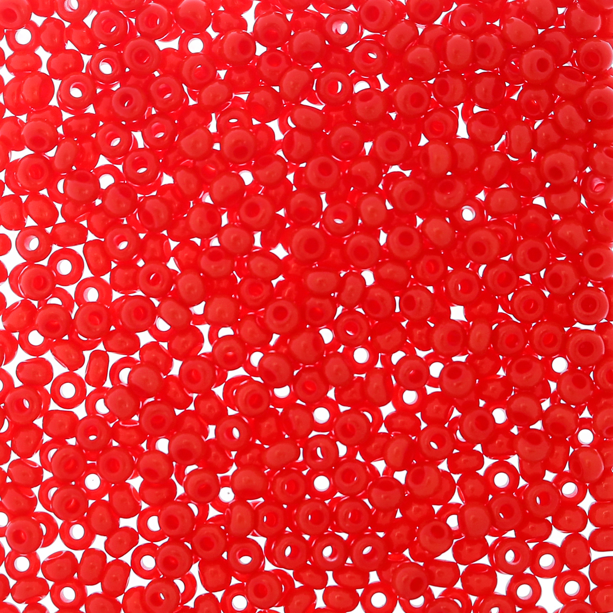 Conteria in vetro, dimensione 2,5 mm., colore Corallo