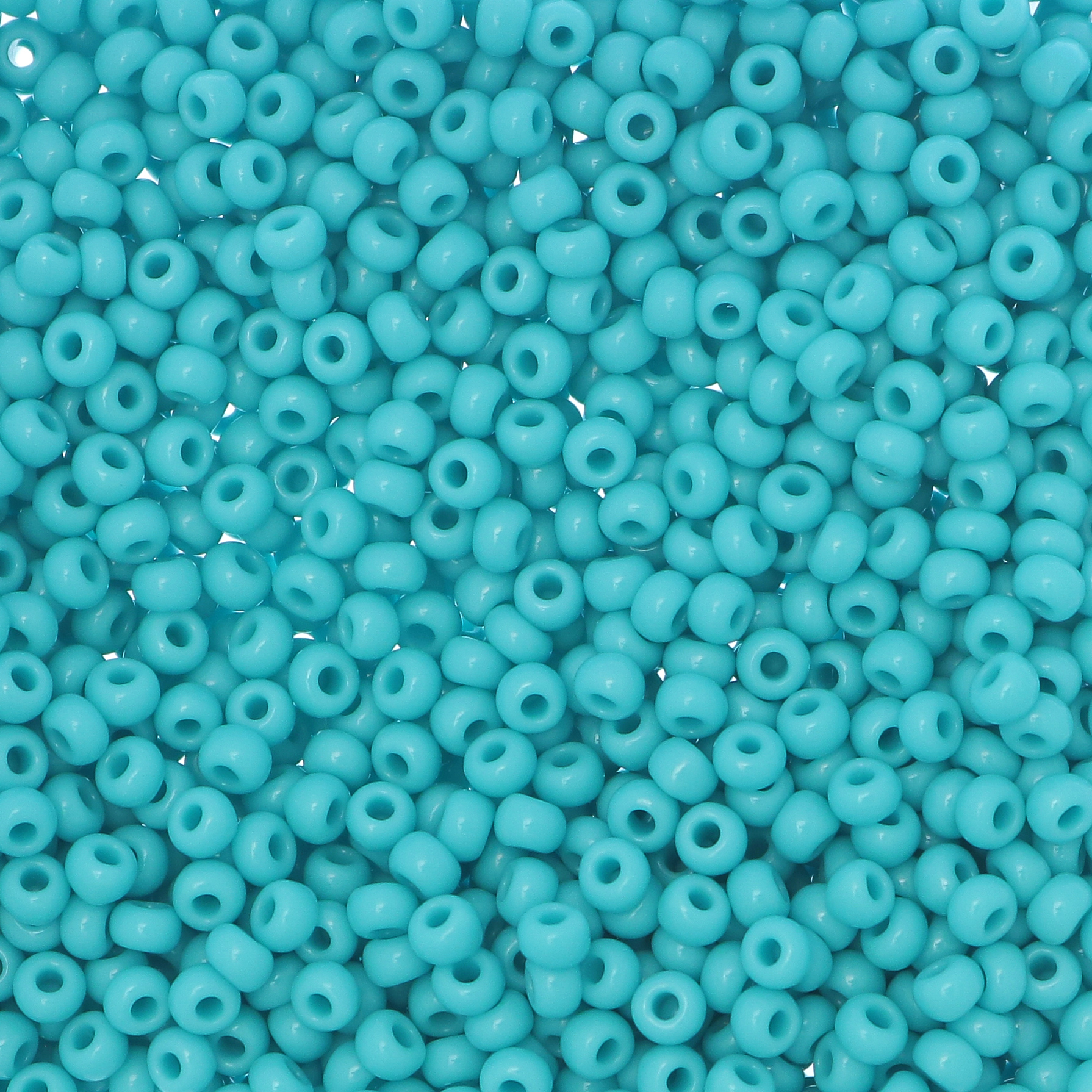 Conteria in vetro, dimensione 2,5 mm., colore Acquamarina