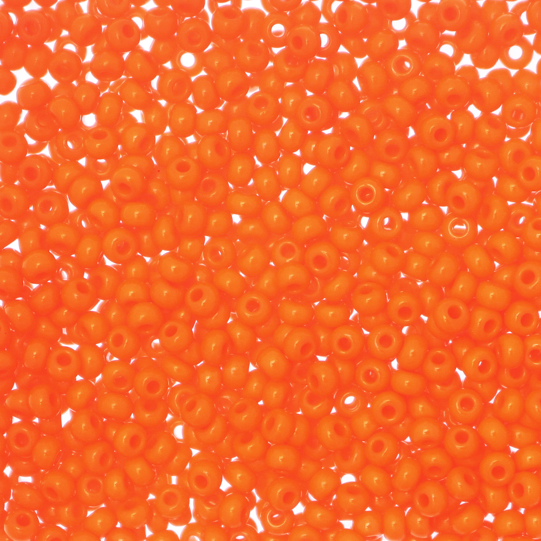 Conteria in vetro, dimensione 2,5 mm., colore Arancione Fluo