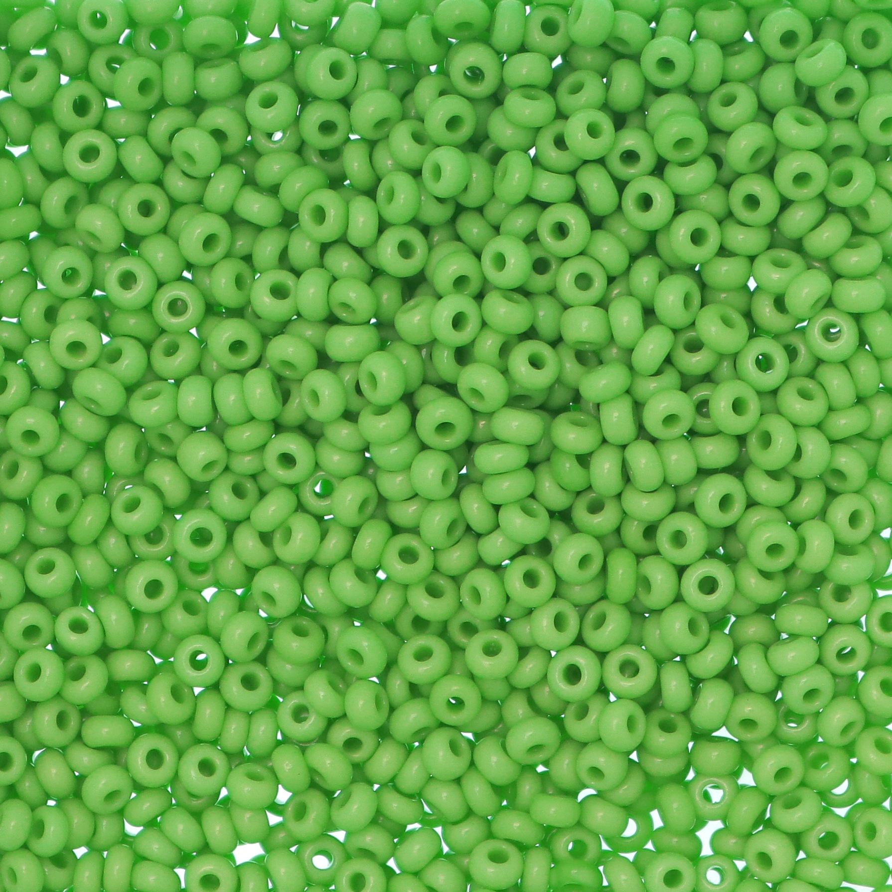 Conteria in vetro, dimensione 2,5 mm., colore Verde Prato