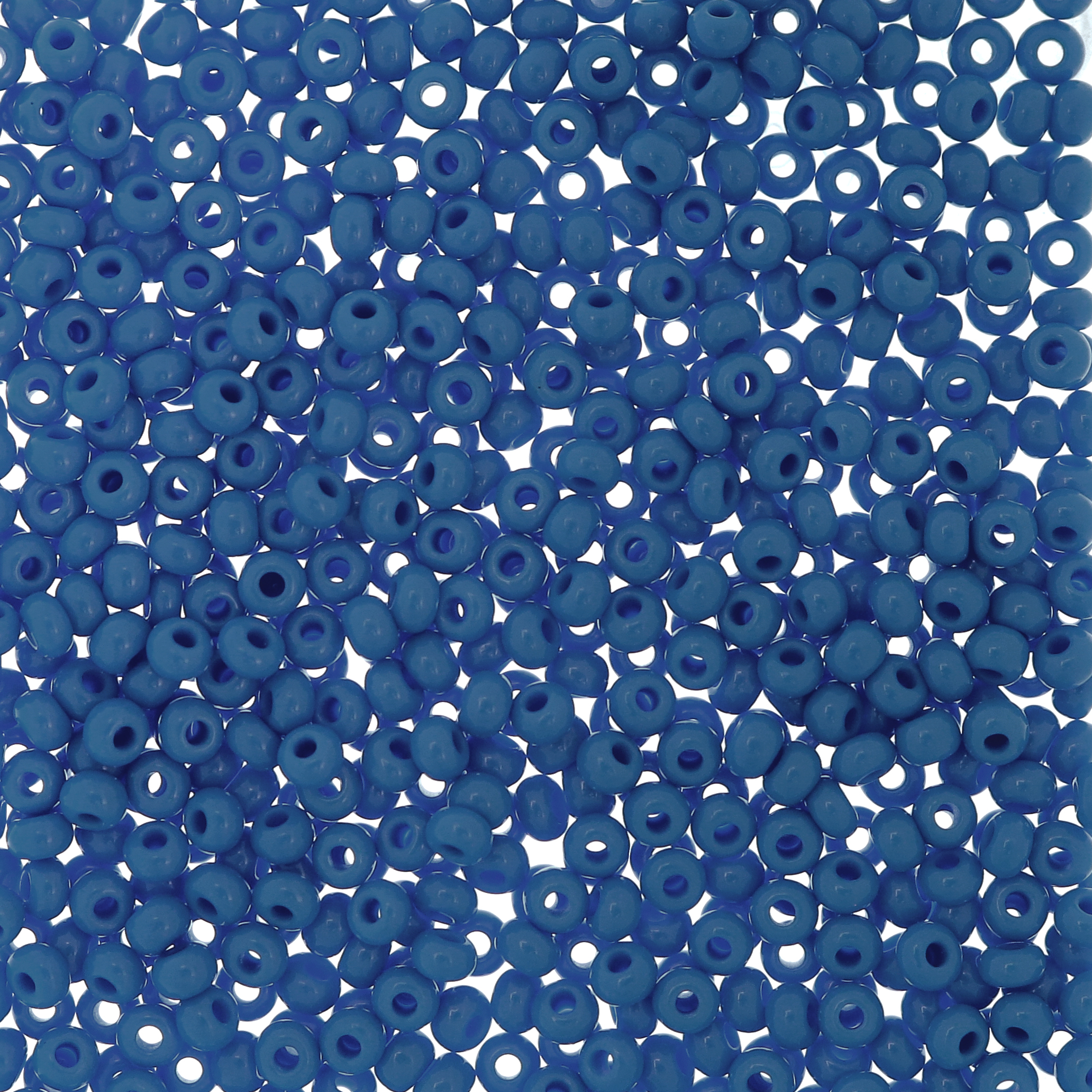 Conteria in vetro, dimensione 2,5 mm., colore Blu Cina