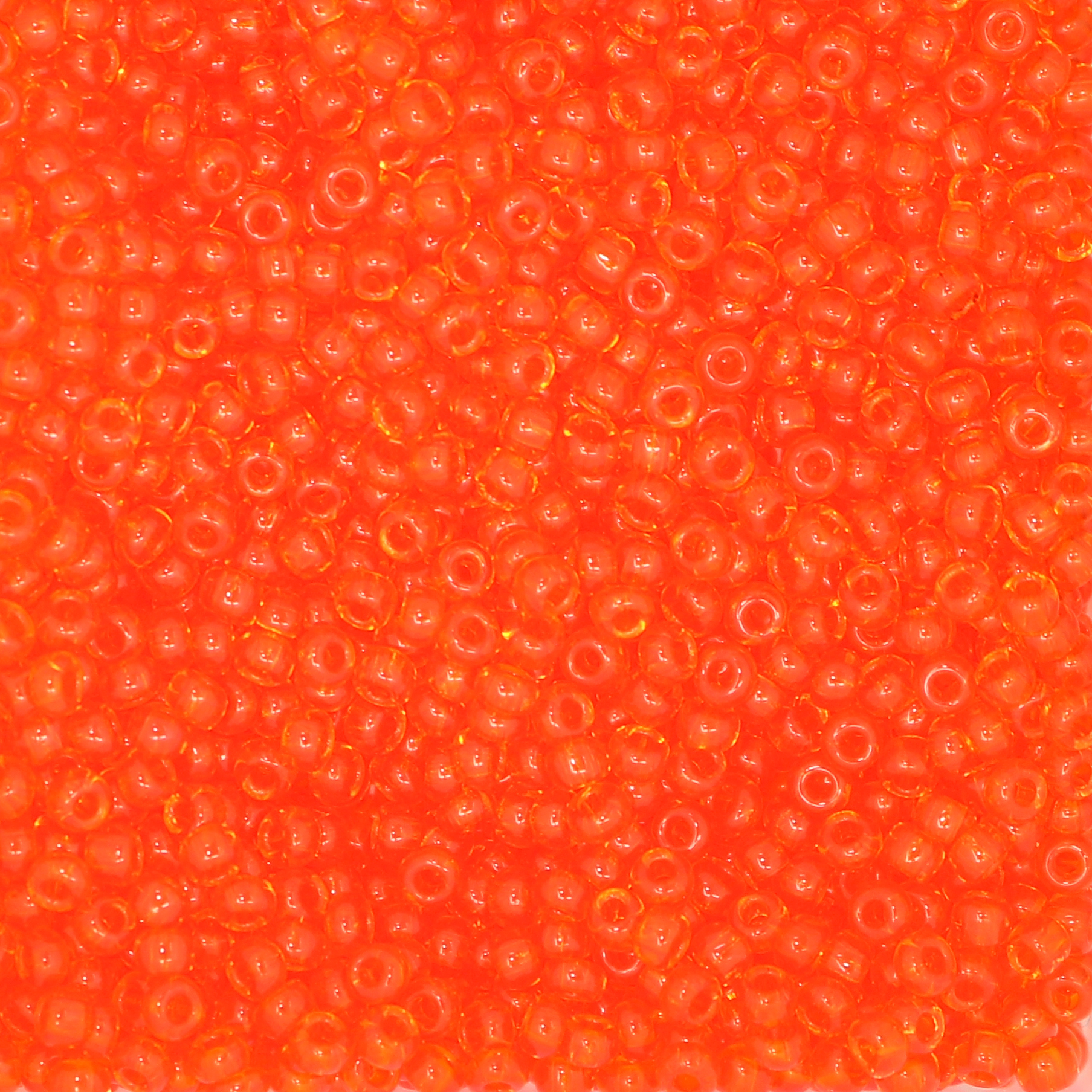 Conteria in vetro, dimensione 2,5 mm., colore ARANCIO TRASPARENTE