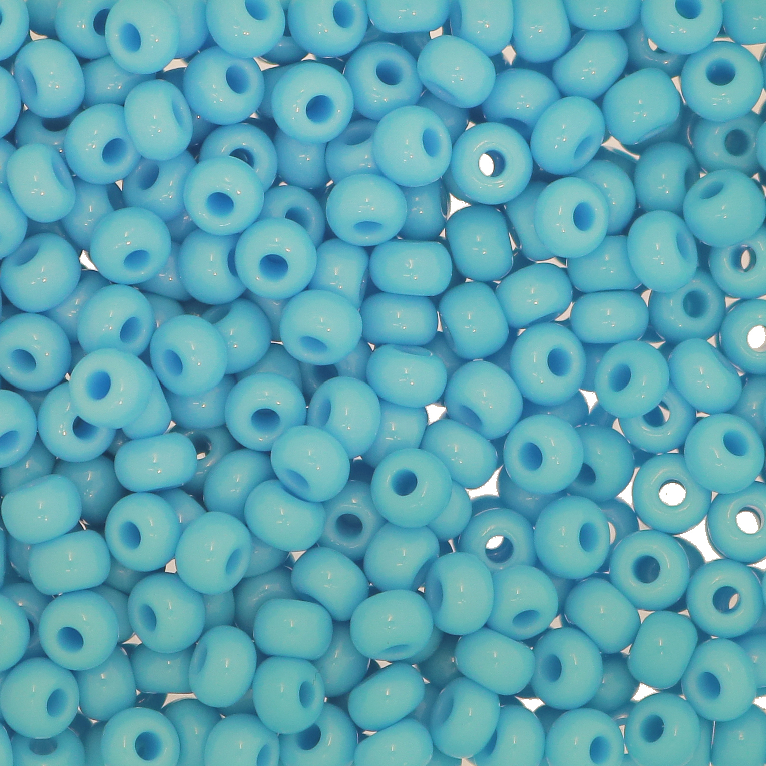 Conteria in vetro, dimensione 4,5x3mm., colore Acquamarina scuro opaco