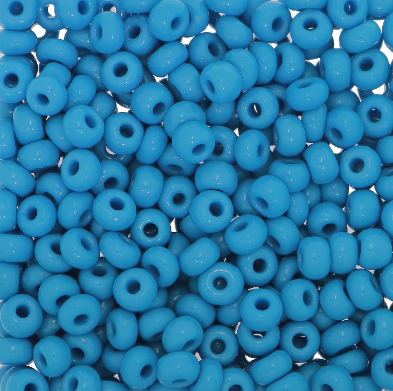 Conteria in vetro, dimensione 4,5x3mm., colore Azzurro Scuro opaco