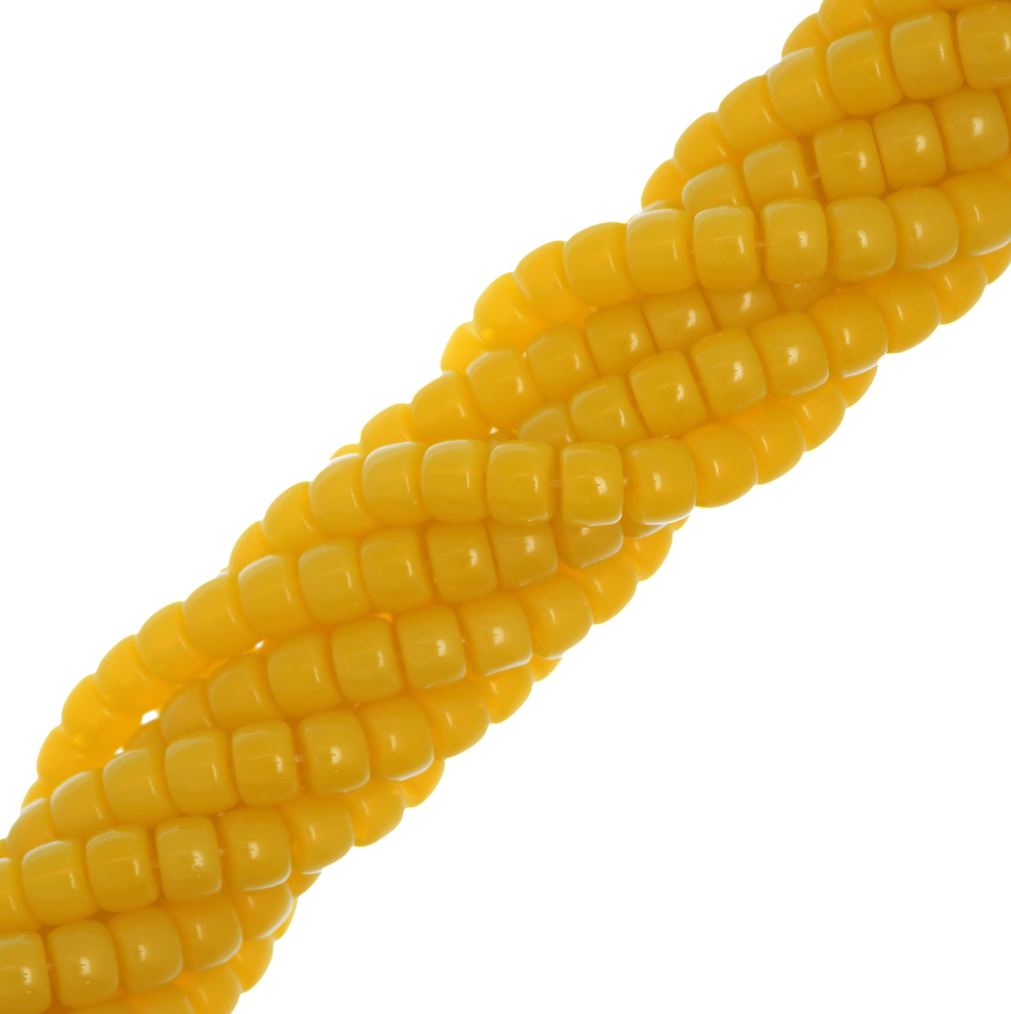 Filo di Rondelle in Vetro, 8,2x6 mm., colore Giallo Opale