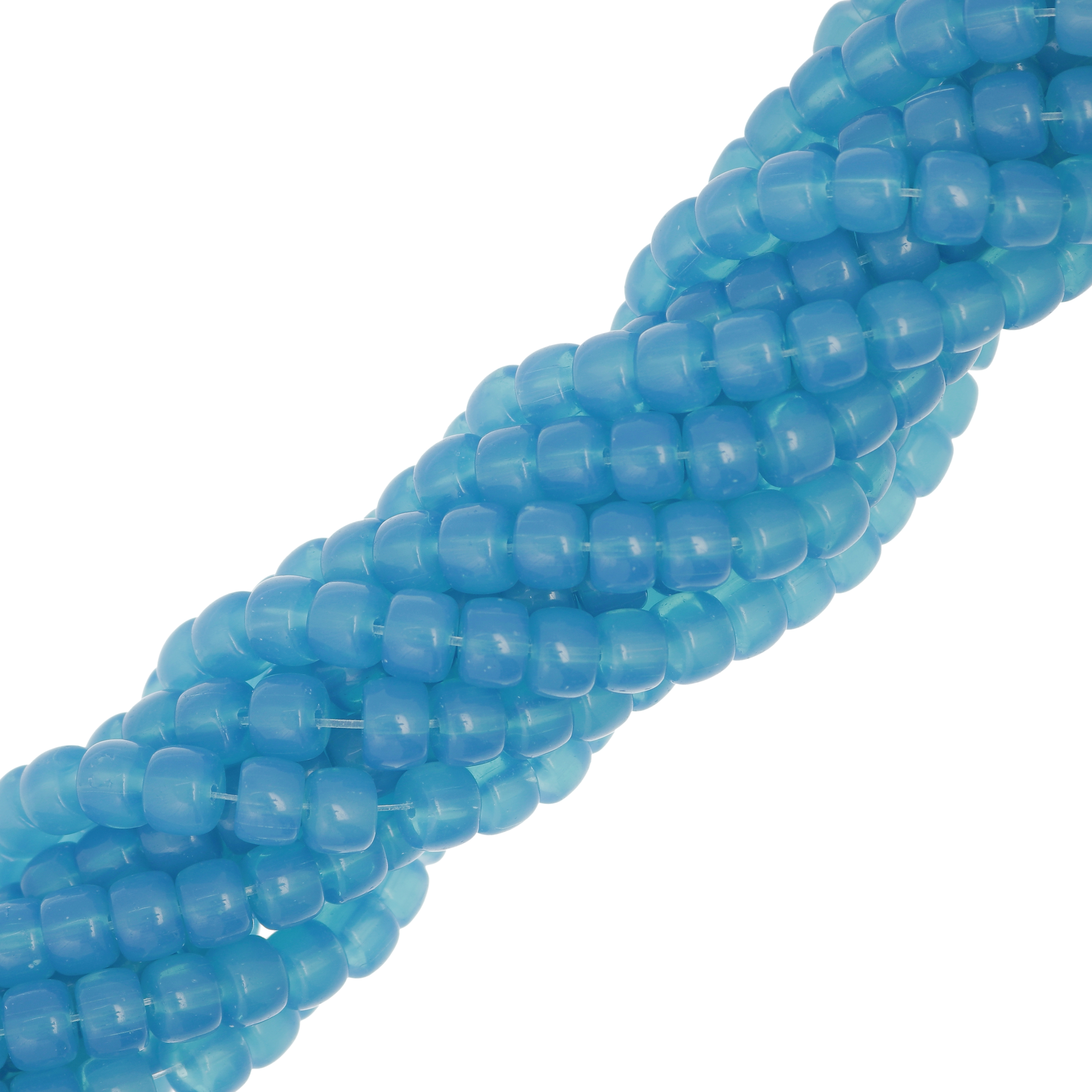 Filo di Rondelle in Vetro, 8,2x6 mm., colore Azzurro Opale